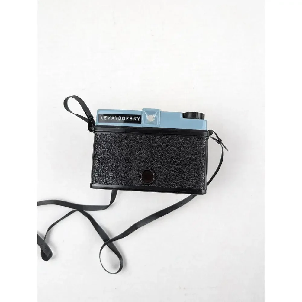 Vintage Diana F Lomography Toy Camera Blue Black 120 Film Soft Focus Retro